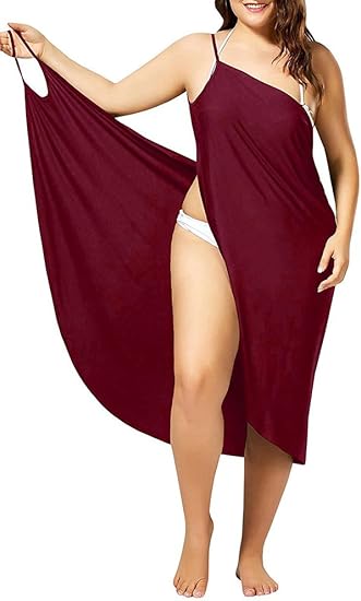 One-Shoulder Spaghetti Strap Beach Wrap