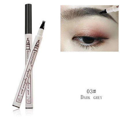 Waterproof Natural Eyebrow Pen: Four-Claw Tint Tattoo Pencil