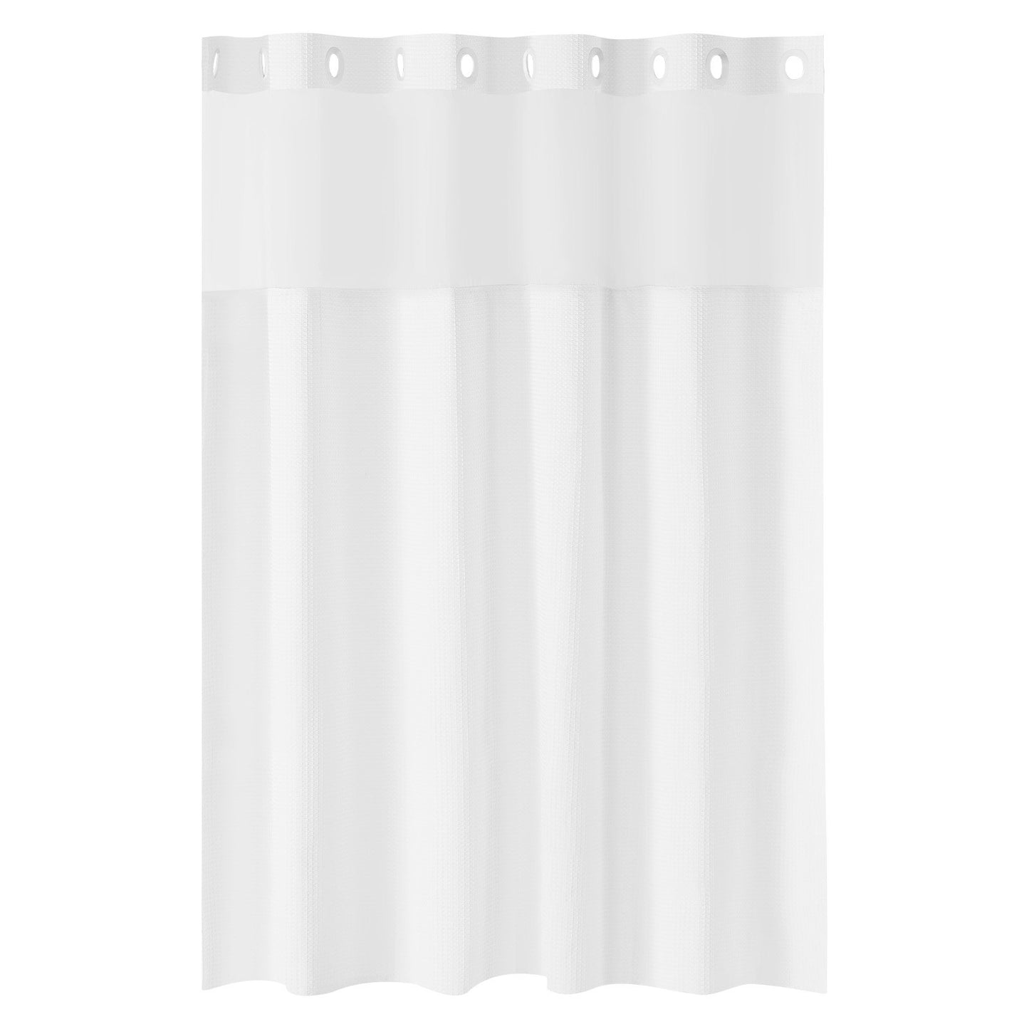No Hook Shower Curtain, 2-in-1 Waterproof Shower Curtains