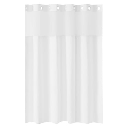 No Hook Shower Curtain, 2-in-1 Waterproof Shower Curtains
