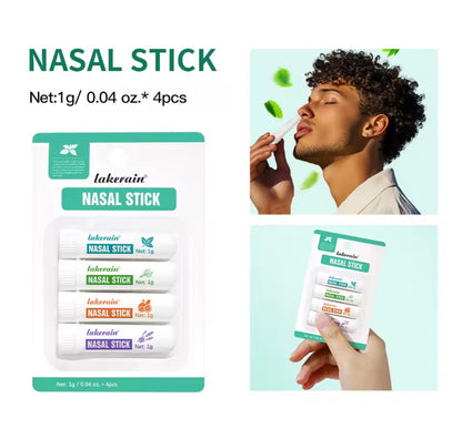 Nasal Stick Boosts Focus Inhaler Tubes Cooling Essential Oil Nasal