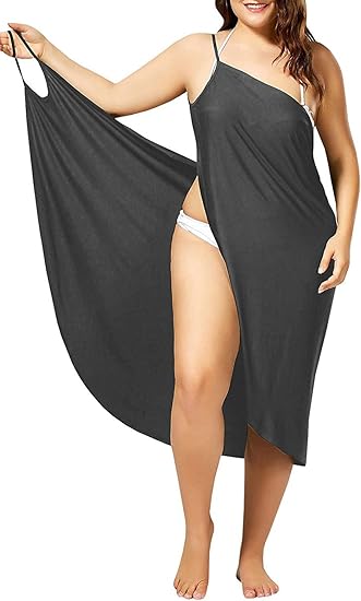 One-Shoulder Spaghetti Strap Beach Wrap