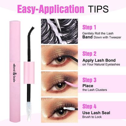 DIY Cluster Lashes Mixed Package False Eyelashes