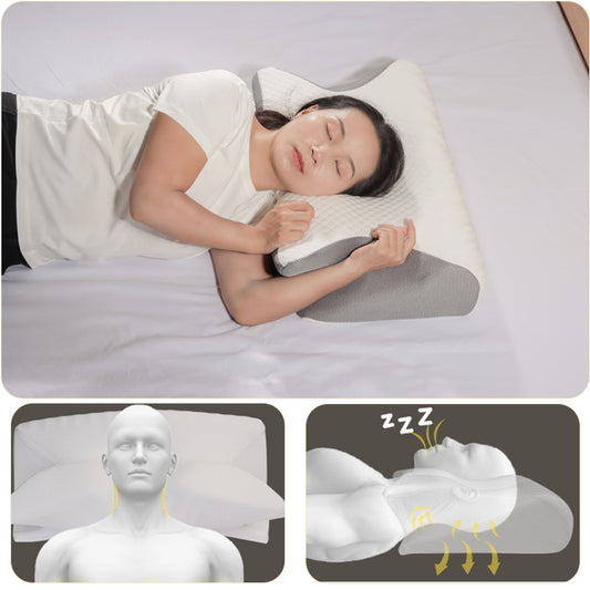 The SilkWhisper™ Cloud-Contour Cervical Pillow