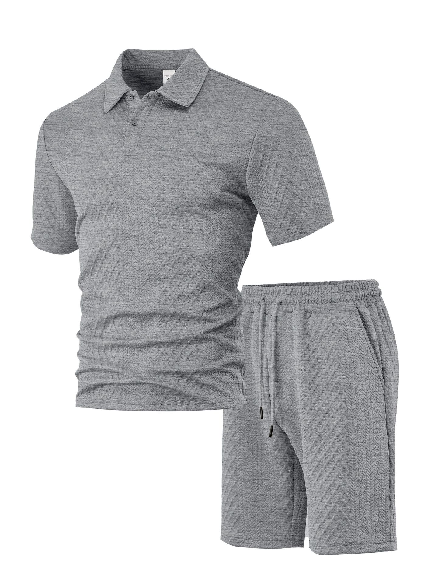 Figured Cloth Men's Casual Thin Short Sleeve Suit